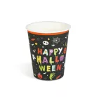 Halloween-i papírpohár - "Happy Halloween" - 2,5 dl - 8 db / csomag