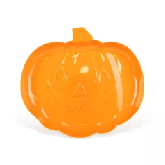   Halloween-i kínálótál - tök - narancssárga - műanyag - 30 x 27 cm