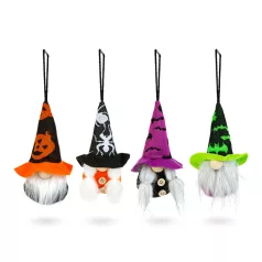   Halloween-i akasztható dekoráció - manók - 15 x 6 cm - 4 féle