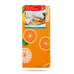   Mikroszálas edényszárító alátét - 38 x 51 cm - narancs mintás