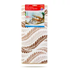   Mikroszálas edényszárító alátét - 38 x 51 cm - barna mintás