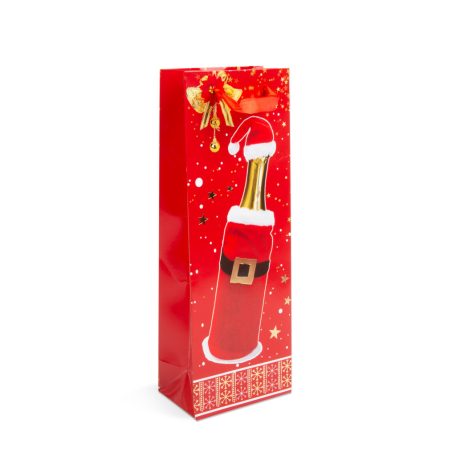 Italos tasak - papír, karácsonyi - 360 x 127 x 83 mm - 4 féle / csomag - 12 db / csomag