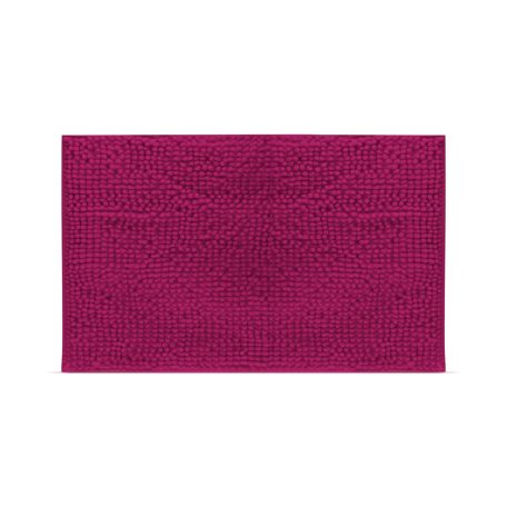 Fürdőszobai kilépőszőnyeg - hosszúszálú - bordó - 60 x 40 cm