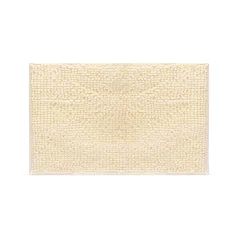   Fürdőszobai kilépőszőnyeg - hosszúszálú - bézs - 60 x 40 cm