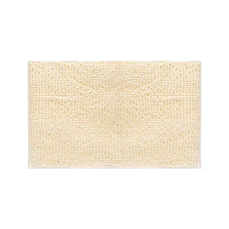 Fürdőszobai kilépőszőnyeg - hosszúszálú - bézs - 60 x 40 cm