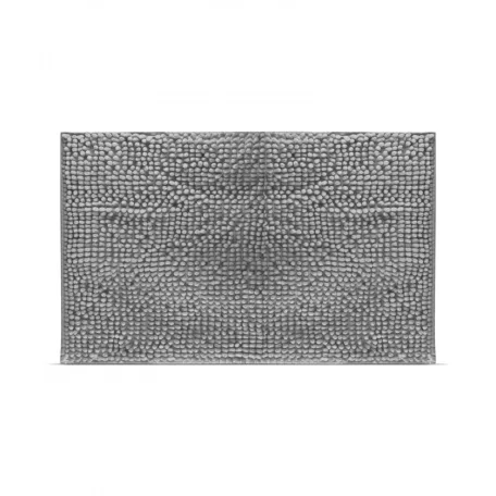 Fürdőszobai kilépőszőnyeg - hosszúszálú - szürke - 60 x 40 cm