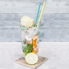 Papír szívószál - csíkos