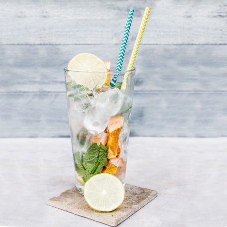 Papír szívószál - csíkos