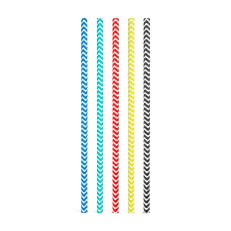 Papír szívószál - csíkos