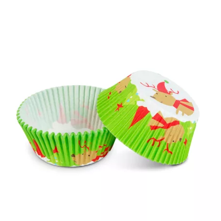 Muffin papír szett - karácsonyi - 100 db / csomag