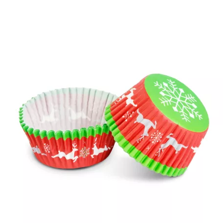 Muffin papír szett - karácsonyi - 100 db / csomag