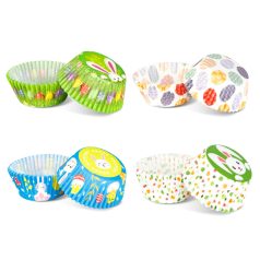   Muffin papír szett - húsvéti 100 db (25 x 4 szín) - 7 x 5 x 3,2 cm