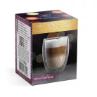 Duplafalú üveg pohár - Glitteres, party design - 350 ml