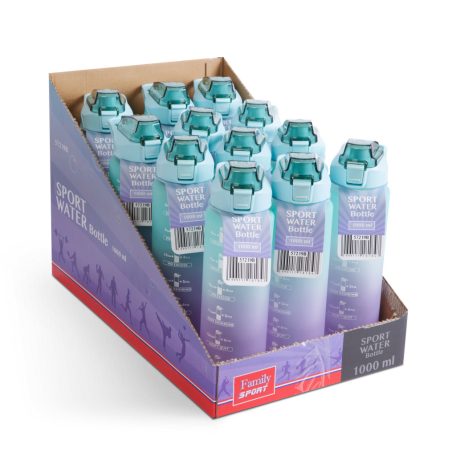 Sport kulacs - 1L - opálos - kék-lila színátmenetes