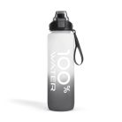 Sport kulacs - 1L - opálos - fekete-fehér színátmenetes