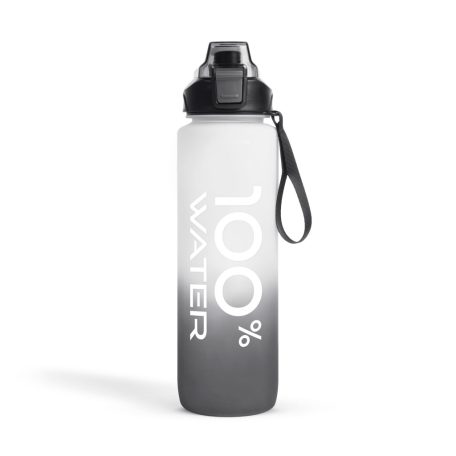 Sport kulacs - 1L - opálos - fekete-fehér színátmenetes