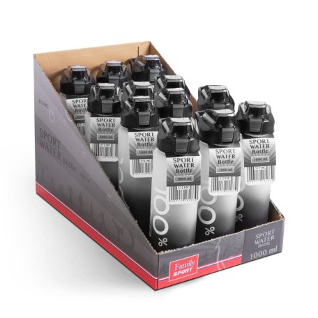 Sport kulacs - 1L - opálos - fekete-fehér színátmenetes