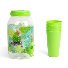 Italadagoló csappal, műanyag pohárszettel