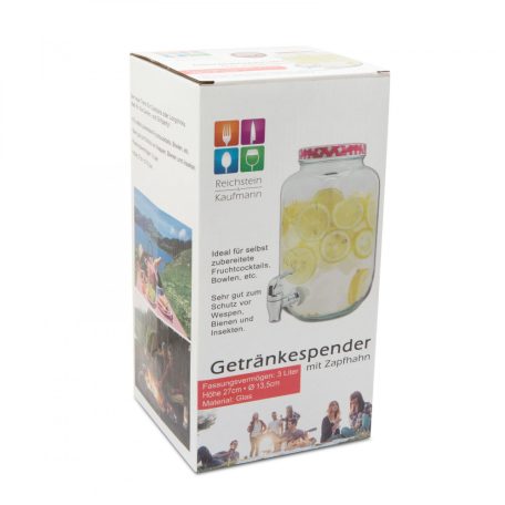 Italadagoló csappal - 3 L - 4 szín