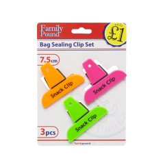 Zacskózáró csipesz szett - 3 db