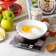 Konyhai mérleg - muffin rózsaszín