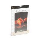 Konyhai mérleg - eper, fekete