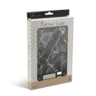 Konyhai mérleg - fekete márvány