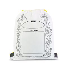 Színezhető tornazsák - 4 filccel - 33 x 27 cm