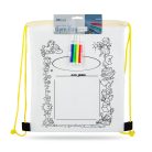 Színezhető tornazsák - 4 filccel - 33 x 27 cm