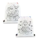 Színezhető tornazsák - 4 filccel - 33 x 27 cm - 2 féle