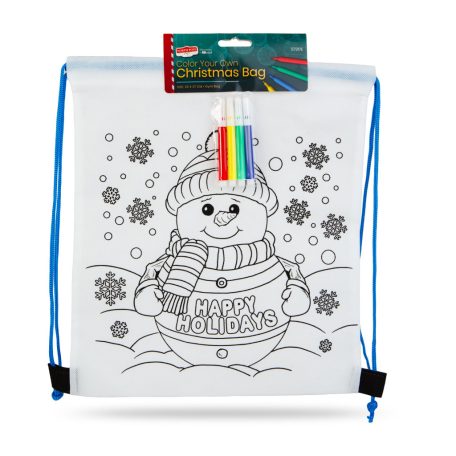 Színezhető tornazsák - 4 filccel - 33 x 27 cm - 2 féle