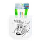 Színezhető ajándéktáska - 4 filccel - 24 x 22 cm - 2 féle