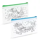 Színezhető tolltartó - 4 filccel - 21 x 12 cm - 2 féle