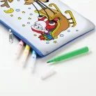 Színezhető tolltartó - 4 filccel - 21 x 12 cm - 2 féle