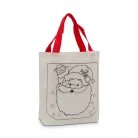 Színezhető ajándéktáska - karácsonyi - 4 filccel