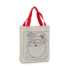 Színezhető ajándéktáska - karácsonyi - 4 filccel