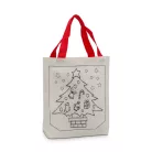 Színezhető ajándéktáska - karácsonyi - 4 filccel