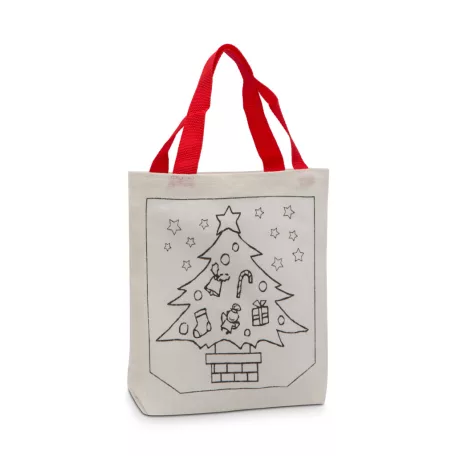 Színezhető ajándéktáska - karácsonyi - 4 filccel