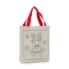 Színezhető ajándéktáska - karácsonyi - 4 filccel