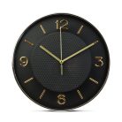 Falióra - 25 cm - műanyag, üveg - 1 x AA - fekete