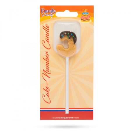 Gyertya - számsütemény