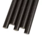 Papír szívószál - fekete