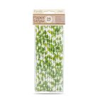 Papír szívószál - dzsungel - 197 x 6 mm - 25 db / csomag