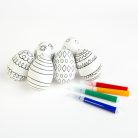 Húsvéti tojásfestő készlet filctollal - 6 db / csomag