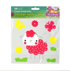 Húsvéti dekoráció - habmatrica - bárányos - 19 x 19 cm