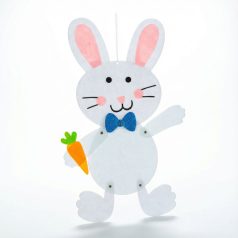 Húsvéti függő dekoráció - nyuszi, filc 