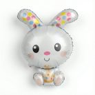 Húsvéti lufi - nyuszi - alumínium fólia - 78 cm