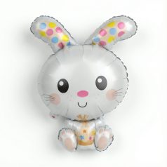 Húsvéti lufi - nyuszi - alumínium fólia - 78 cm