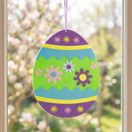Húsvéti filc függődísz - tojás - 38 cm x 28 cm - 3 féle