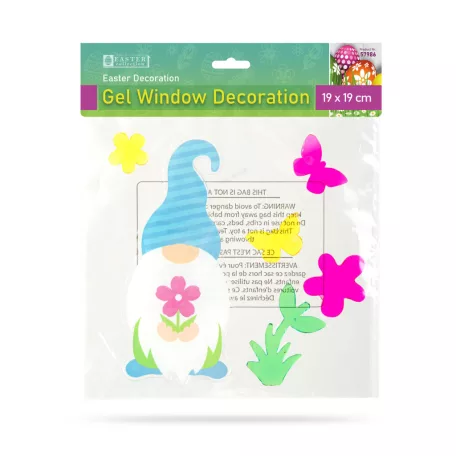 Húsvéti dekoráció - zselés ablakdekor - 19 x 19 cm - többféle